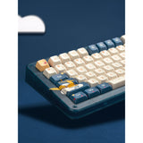 Clavier mécanique sans fil Iqunix zx75 sky meet (bleu, disposition américaine (qwerty), iquunix petit prince, 75 %, LED RVB, remplaçable à chaud, pbt double prise, 2,4 GHz | Bluetooth 5.1 | USB-C)