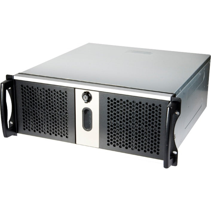 Boîtier rack Chenbro rm42300 (noir argent | 2x USB-A 3.2 (5 Gbit s))