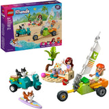 Lego Friends 42641 s'amuser en surf et en scooter avec les chiens