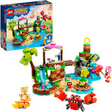 Lego Sonic le hérisson - Jouet de construction de l'île du refuge pour animaux d'Amy (76992)