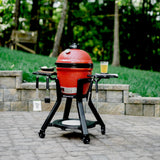 Kamado Joe Joe Jr-kar avec des tables latérales