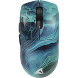 Souris de jeu Sharkoon sgm25w (bleu turquoise, 12 000 dpi, LED RVB)