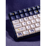 Clavier de jeu mécanique RVB Iqunix F97 Starry Tryst (bleu foncé, disposition américaine (QWERTY), rouge Gateron, 96 %, LED RVB, remplaçable à chaud, PBT, 2,4 GHz | Bluetooth 5.1 | USB-C)