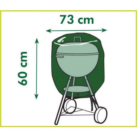 Housse de protection Nature pour housse de barbecue à charbon (gris)