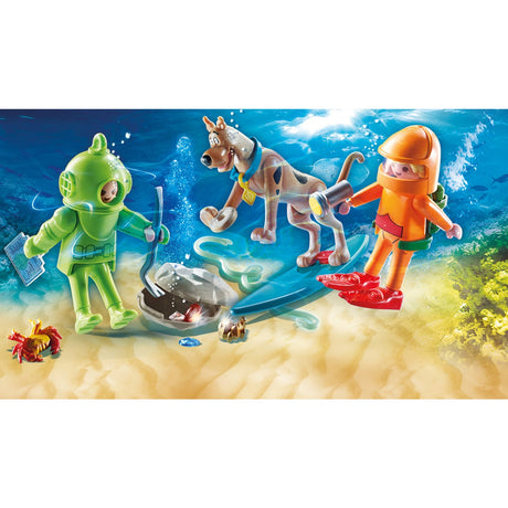 Playmobil Scooby Doo ! - aventure avec les jouets de construction fantôme ou capitaine Cutler (70708)