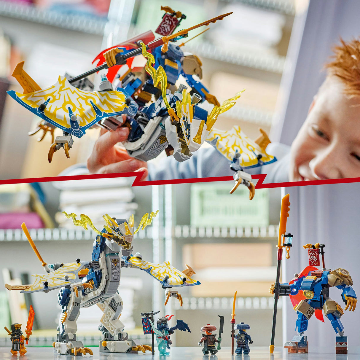 Lego Ninjago 71843 Le cavalier dragon robot du voyou