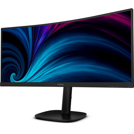 Philips 34b2u3600c 34 moniteur ultra-large incurvé (noir, HDMI, port d'affichage, 4x USB-A, USB-B, USB-C, RJ-45)