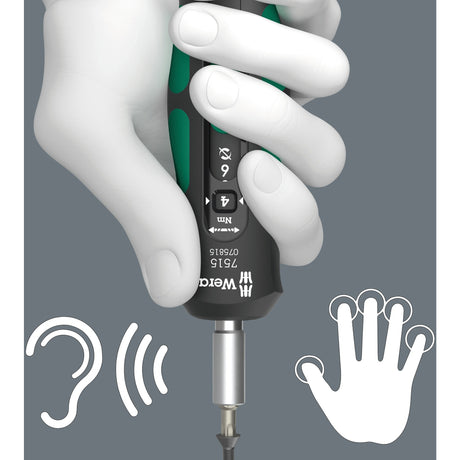 Tournevis dynamométrique Wera 7515 Kraftform Safe-Torque (noir vert, 2-6 nm)