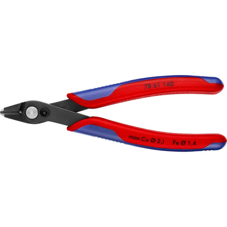 Pince coupante latérale pour l'électronique Knipex | longueur 140 mm | facette non | outils spéciaux dorés | 1 pièce - 78 61 140 - 78 61 140
