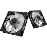 Ventilateurs de boîtier inversé Asus tuf gaming tr120 argb (noir, 3 pièces, 120 x 120 x 28 mm)