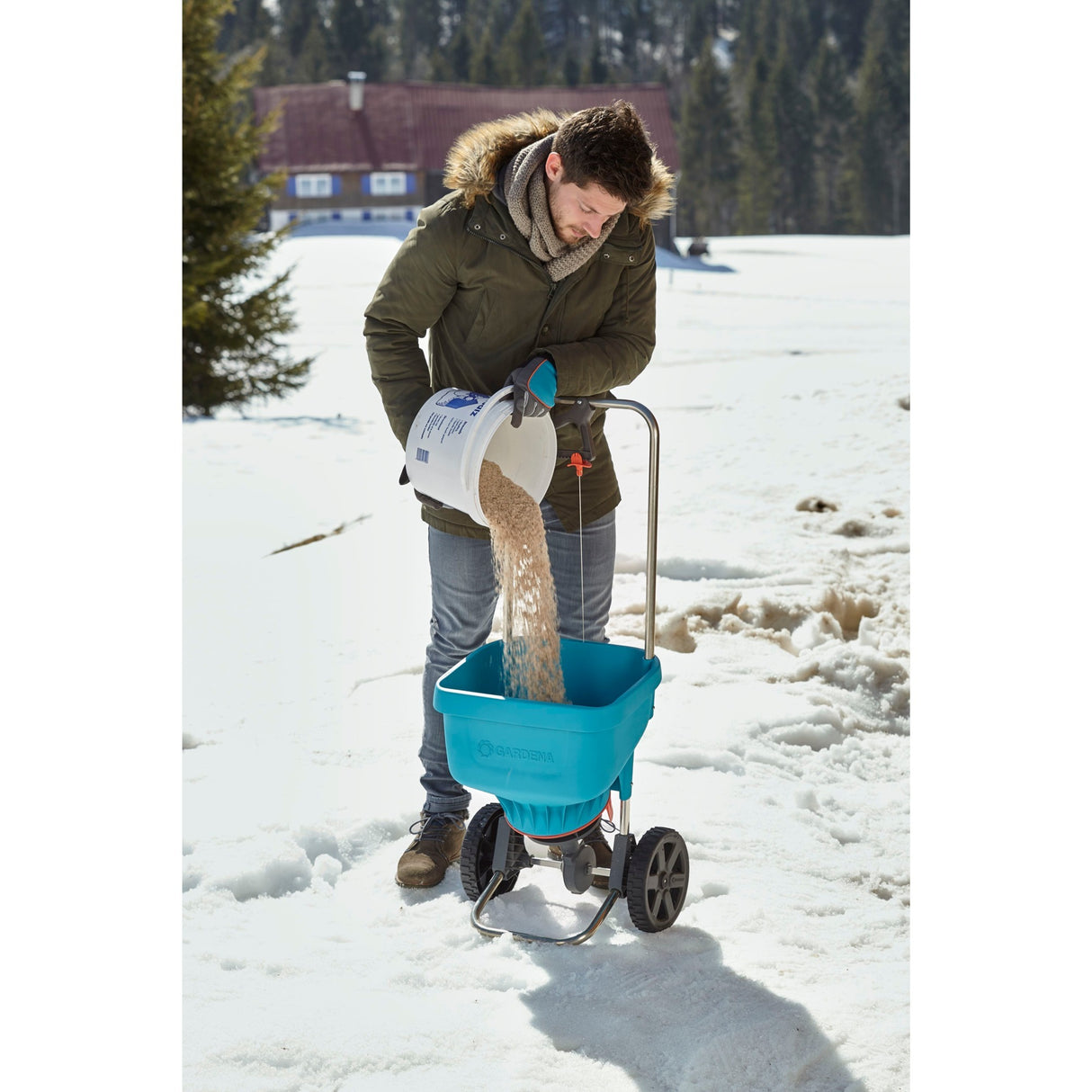 Équipement d'épandage Gardena spreader xl (noir turquoise, 436-20)