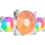 Soyez silencieux! Light Wings LX PWM Ventilateurs de boîtier RGB haute vitesse (blanc, 3 pièces, 120 x 120 x 25 mm)