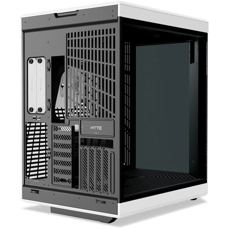 Boîtier tour midi Hyte y70 touch infinite (blanc noir | 2x USB-A | 1x USB-C | verre trempé)