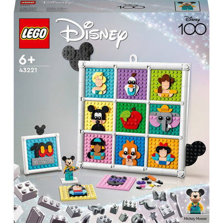 Lego Disney - 100 ans de figurines d'animation Disney, jouets de construction (43221)