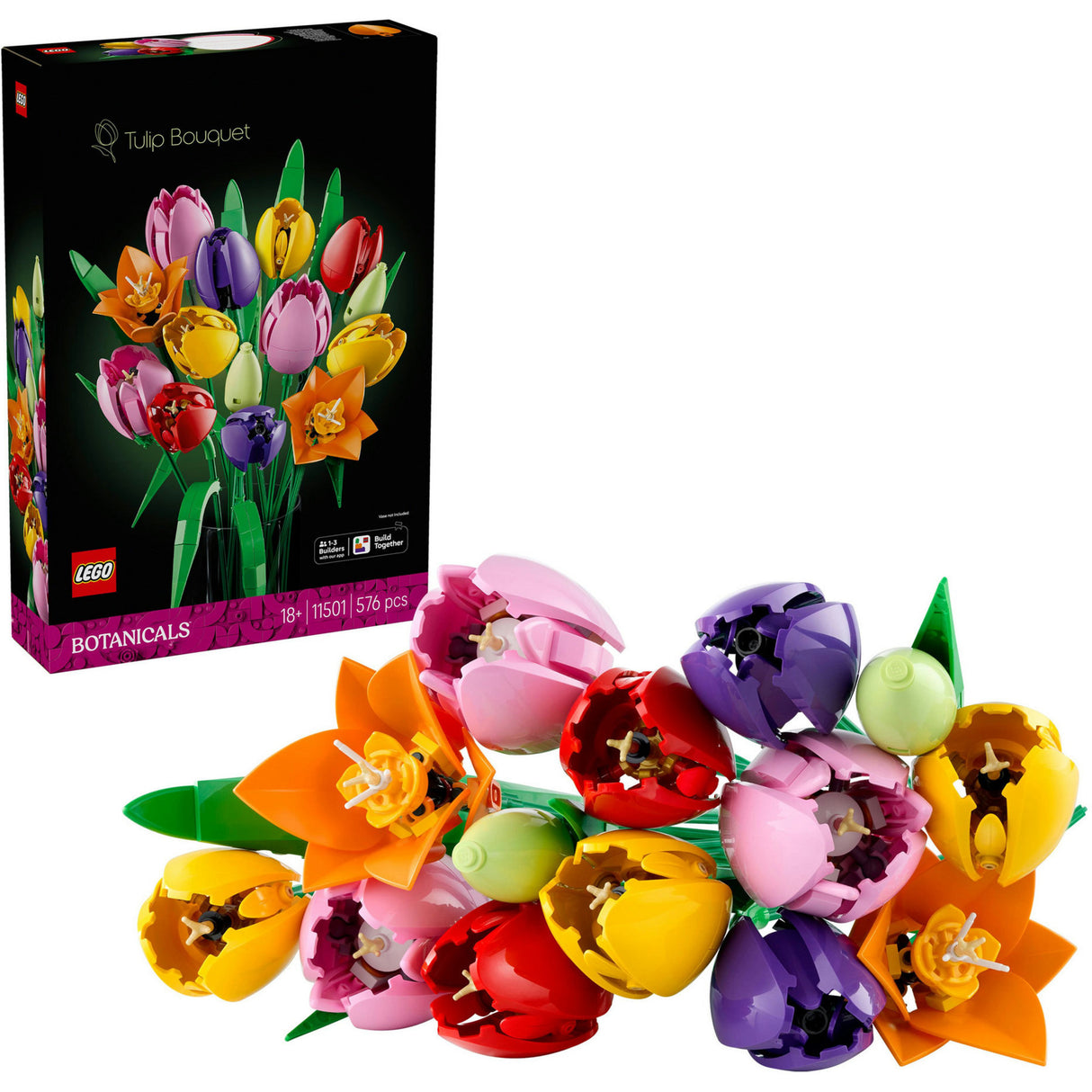 Lego botanicals 11501 bouquet avec décoration de fleurs de tulipes