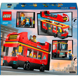 LEGO CITY 60407 TOURIST ROUGE DOUBLE COQUE