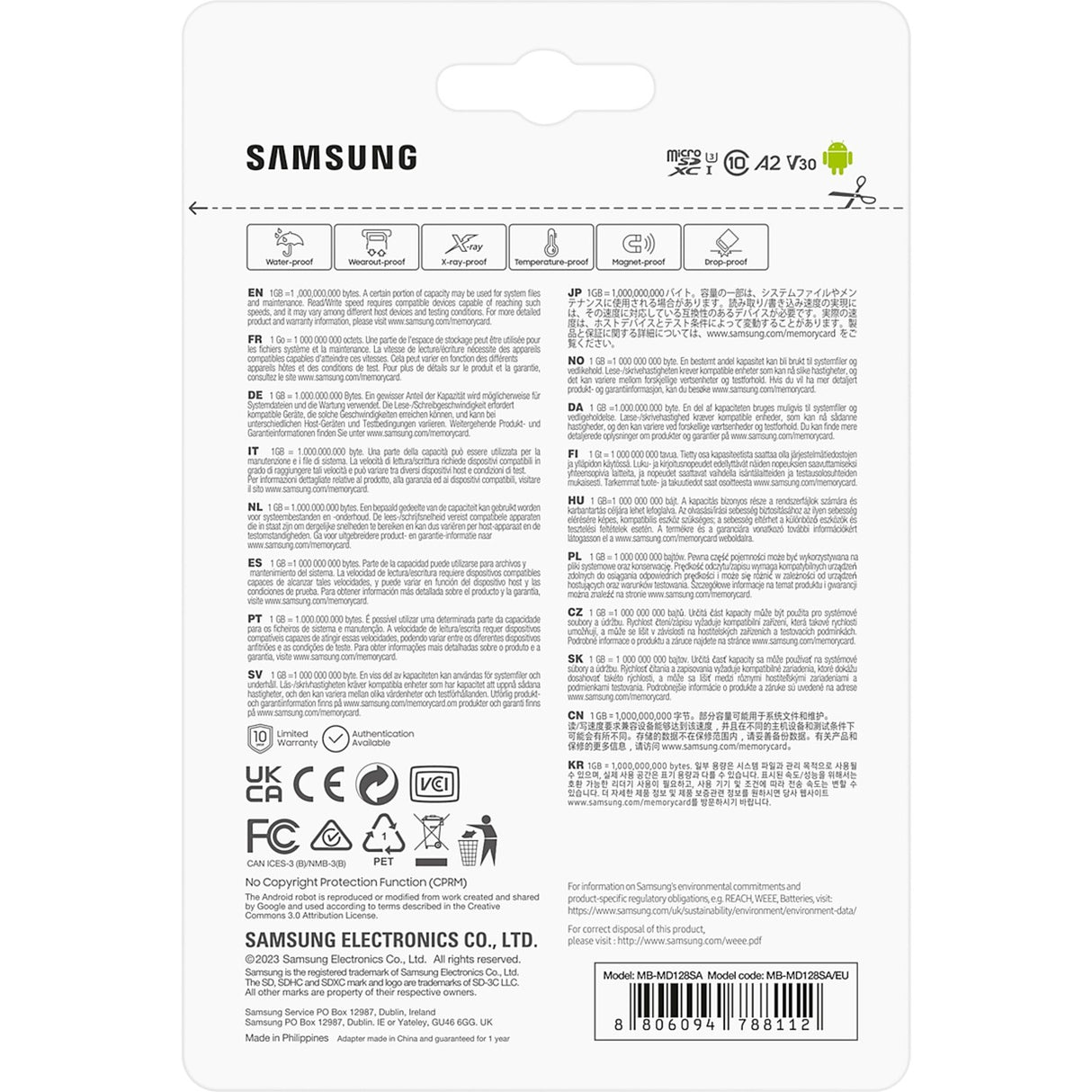Samsung Pro plus 128 Go Microsdxc (2023)