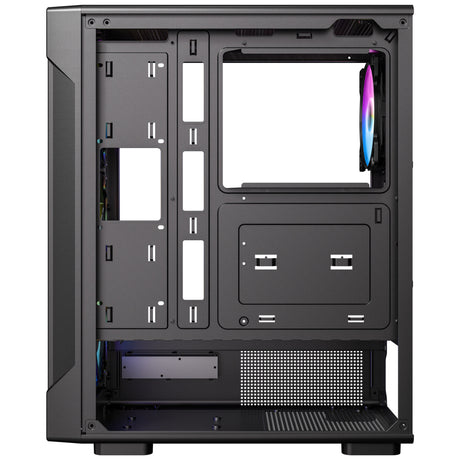 Boîtier tour midi Antec vx320 argb (noir | 3x usb-a | verre trempé)