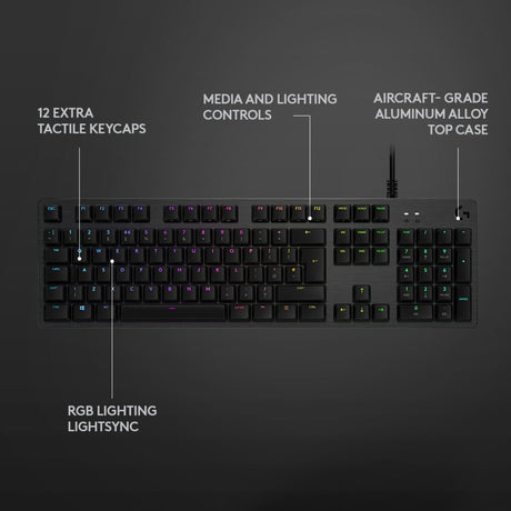 Logitech Logitech G512 Carbon Lightsync RVB Keyboa de jeu mécanique