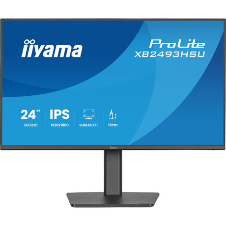Moniteur Iiyama prolite xb2493hsu-b1 23.8 (noir (mat), 120 Hz, HDMI, port d'affichage, USB, audio)