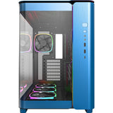 Boîtier tour midi Montech king 95 pro (bleu | 2x USB-A | 1x USB-C | RVB | verre trempé)