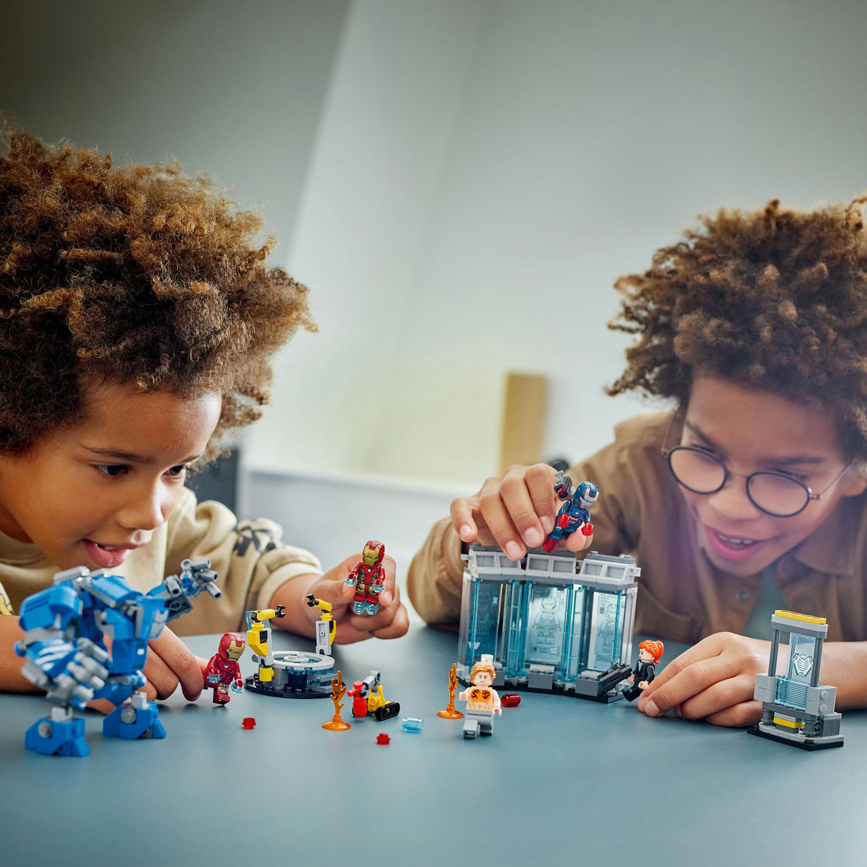 Lego 76315 super héros merveille laboratoire d'iron man: salle d'armure