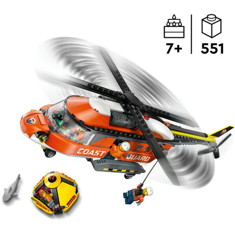 Lego city exploration 60503 hélicoptère de la garde côtière