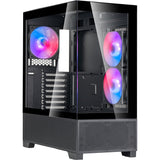 Boîtier mini tour Silverstone lucid 05 (noir | 2x USB-A | 1x USB-C | RVB | verre trempé)