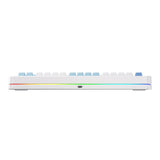 Clavier RVB mécanique personnalisé Mchose x75 v2 Blue Whale Sea (blanc, disposition américaine (qwerty), swk baleine mer, 75 %, RVB, hot swap, double-shot pbt, sans fil | Bluetooth | USB-C)