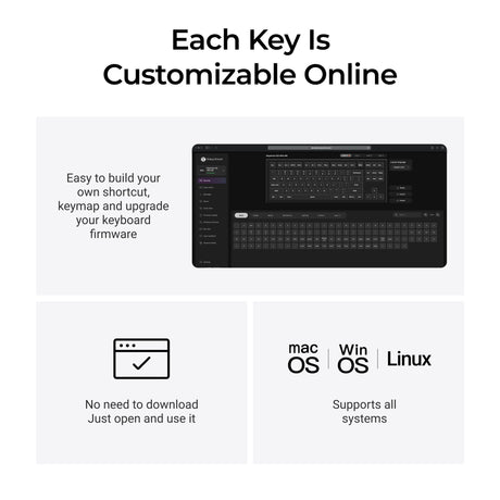 Keychron q3 ultra-m1 8k wireless custom mechanical keyboard (zwart, us lay-out (qwerty), silk pom red, 80% (tkl), rgb, hot swap, 8k, 2.4 ghz | bluetooth 5.2 | usb-c)