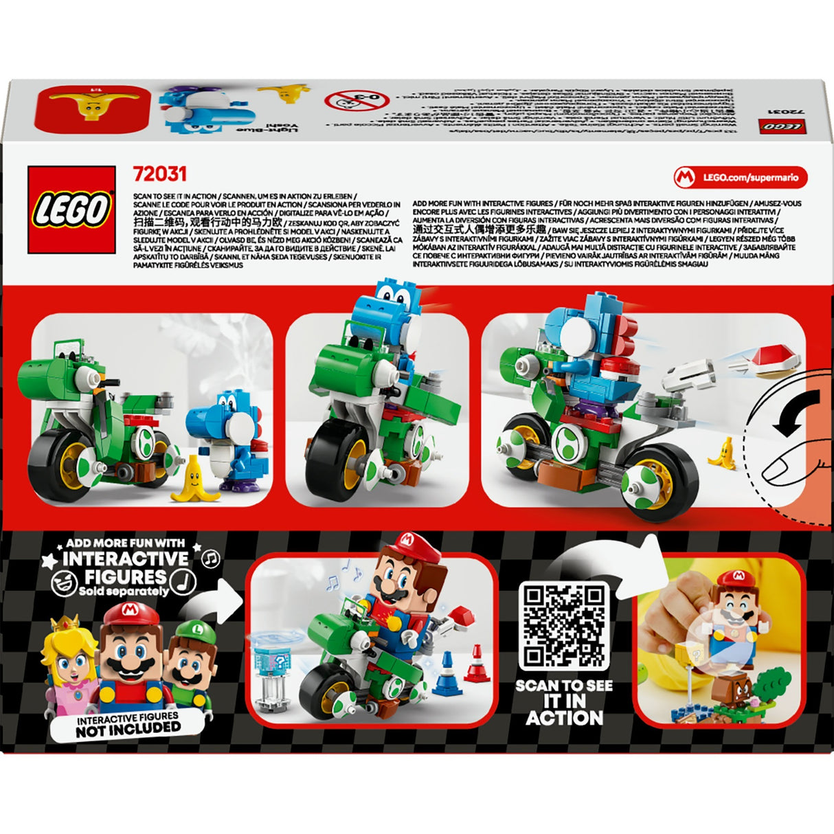 Lego super mario - mario kart - jouet de construction yoshi-crosser (72031)