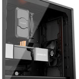 Soyez silencieux! boîtier tour midi à fenêtre de flux d'air pure base 501 (noir | 2x USB-A | 1x USB-C | verre trempé)