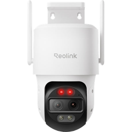 Caméra extérieure à double objectif Reolink 4K - WiFi 2,4 5 GHz - suivi automatique du zoom - inclinaison panoramique - recherche vidéo AI - série trackmix W760
