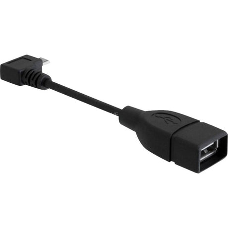Delock adaptateur micro USB-B > USB-A 2.0 (noir, 0,11 mètre)