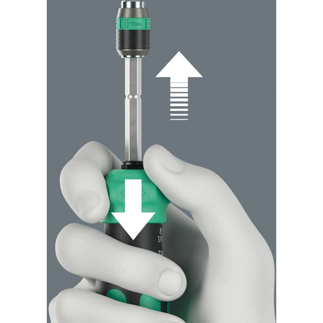 Wera kraftform kompakt 26 ra-r avec étui, jeu d'embouts 6 pièces (noir vert)