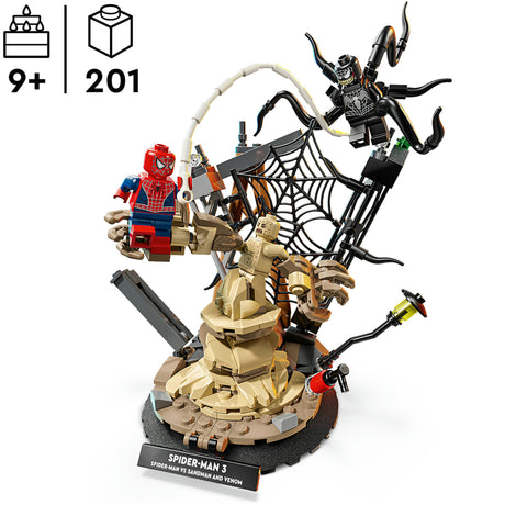 Lego Marvel Ultimate Battle : kit de construction Spider-Man contre Sandman - 76334