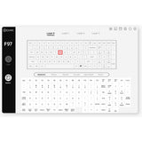 Clavier mécanique sans fil Iqunix f97 happy ape (bruin, disposition américaine (qwerty), gateron brown, 96 %, LED RVB, remplaçable à chaud, pbt, 2,4 GHz | Bluetooth 5.1 | USB-C)