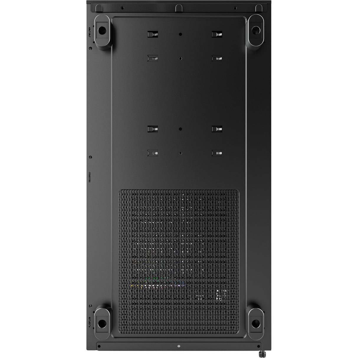 Boîtier tour midi Montech xr (noir | 2x USB-A | 1x USB-C | RVB | verre trempé)
