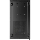 Boîtier tour midi Montech xr (noir | 2x USB-A | 1x USB-C | RVB | verre trempé)