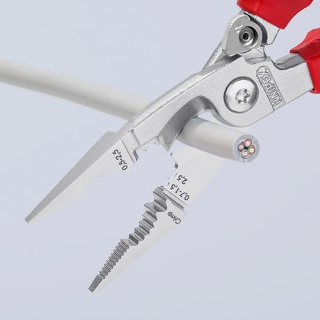 Pince d'installation électrique Knipex 13 96 200 t (rouge jaune)