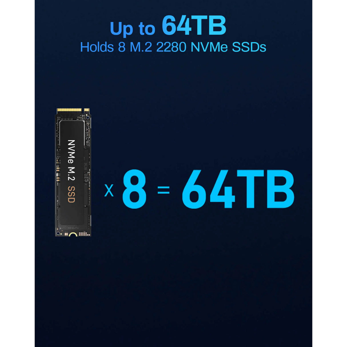 NAS SSD Terramaster f8 (noir, 1x 10GBE, HDMI, USB)