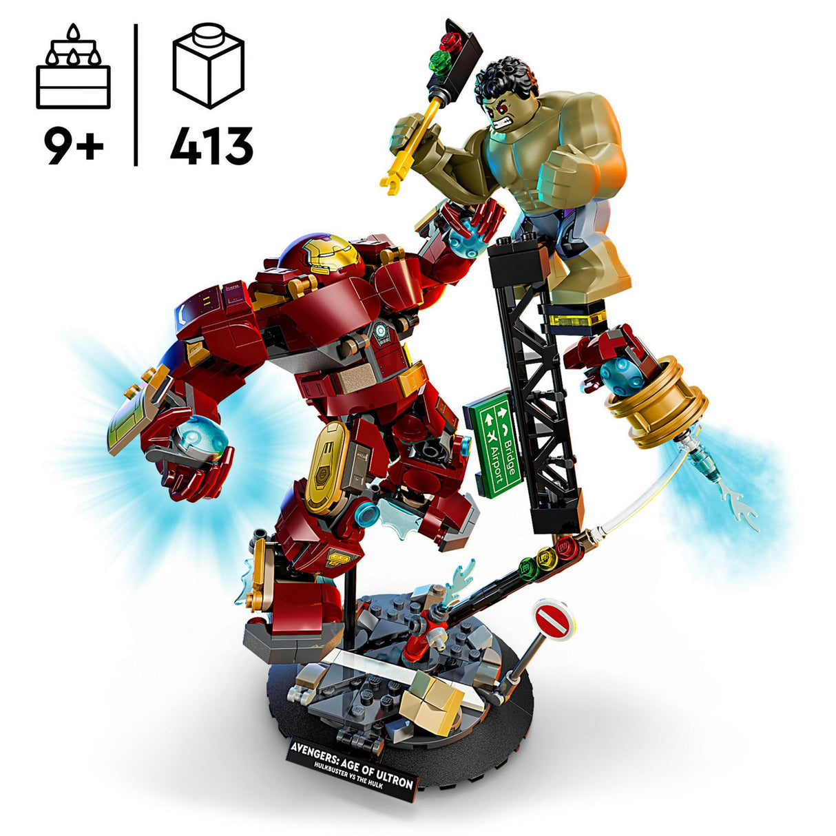 Lego super heros 76343 merveille bataille ultime : hulkbuster contre hulk