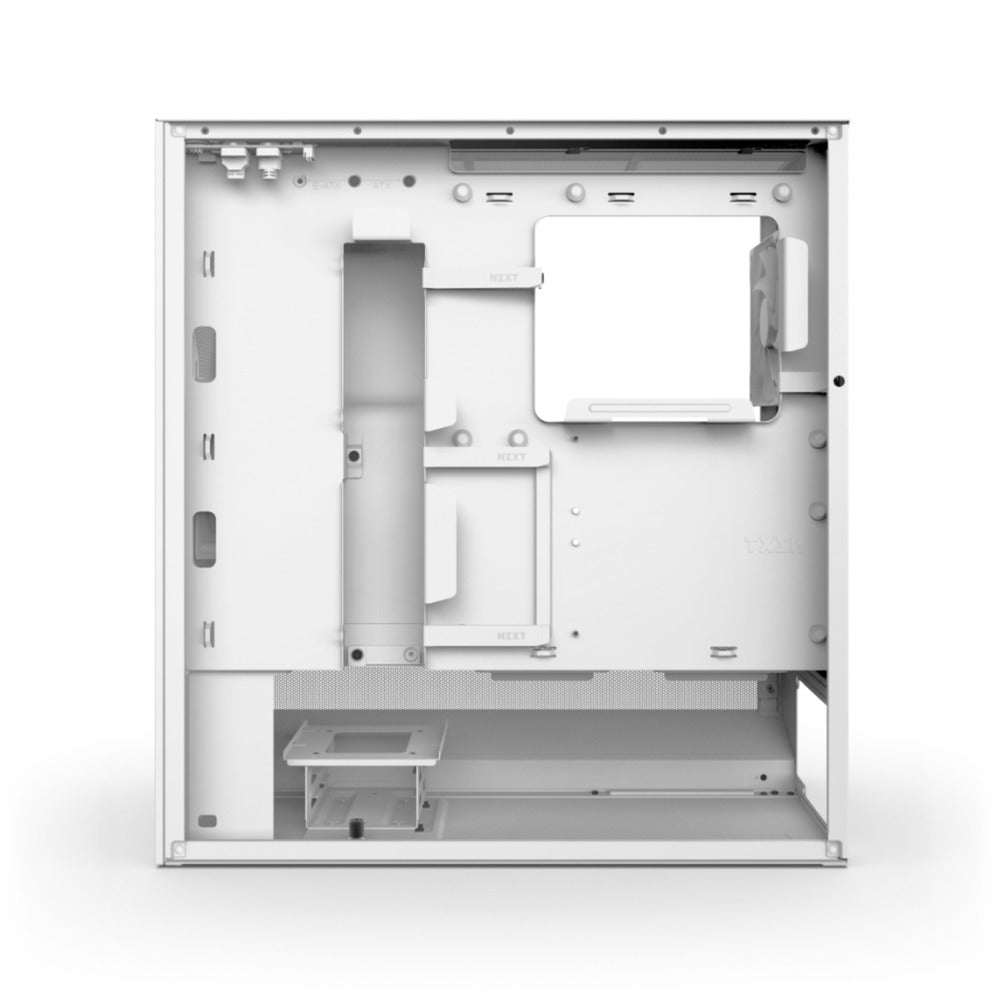Boîtier tour midi Nzxt h5 flow v2 (blanc | 1x USB-A | 1x USB-C | verre trempé)