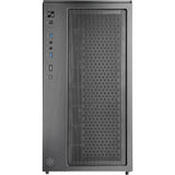 Boîtier mini tour Silverstone lucid 05 (noir | 2x USB-A | 1x USB-C | RVB | verre trempé)