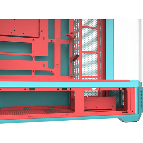 Boîtier grande tour Thermaltake view 600 tg menthe fraise (menthe berry | 2x USB-A | 1x USB-C | verre trempé)