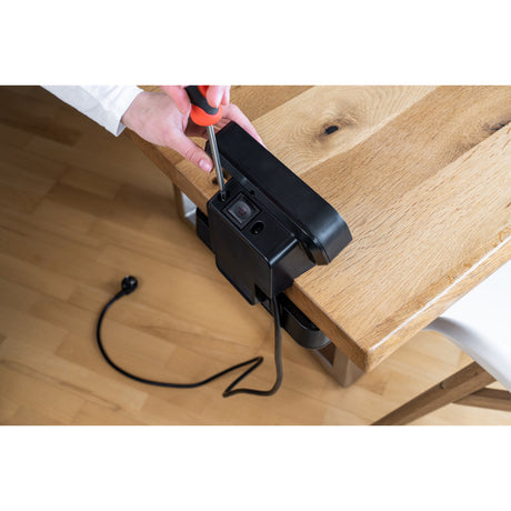 Brennerstuhl brennerstuhl®estilo prise duplex, 1x USB C, 1x USB A, 10x prises de sécurité, argent noir - 1153580200