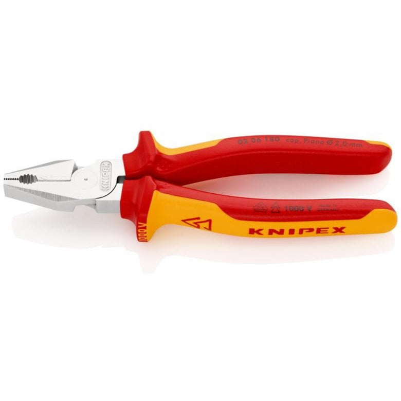 Knipex pince universelle chromée 180 mm - 0206180