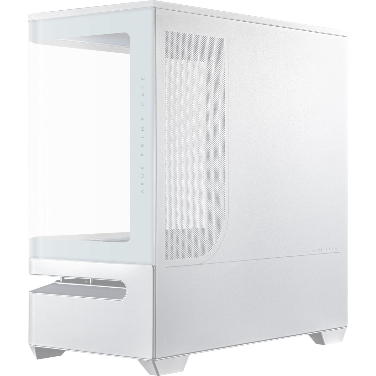 Boîtier tour midi Asus Prime Ap202 (blanc | 2x USB-A | 1x USB-C | RVB | Verre trempé)