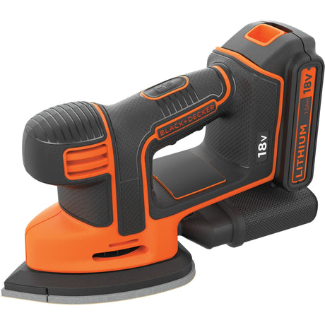 Ponceuse de détail de souris Black+decker bdcds18 18v 1x 1,5ah - bdcds18-qw