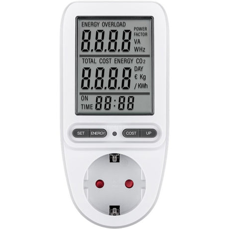Goobay Appareil de mesure numérique du coût de l'énergie (blanc)